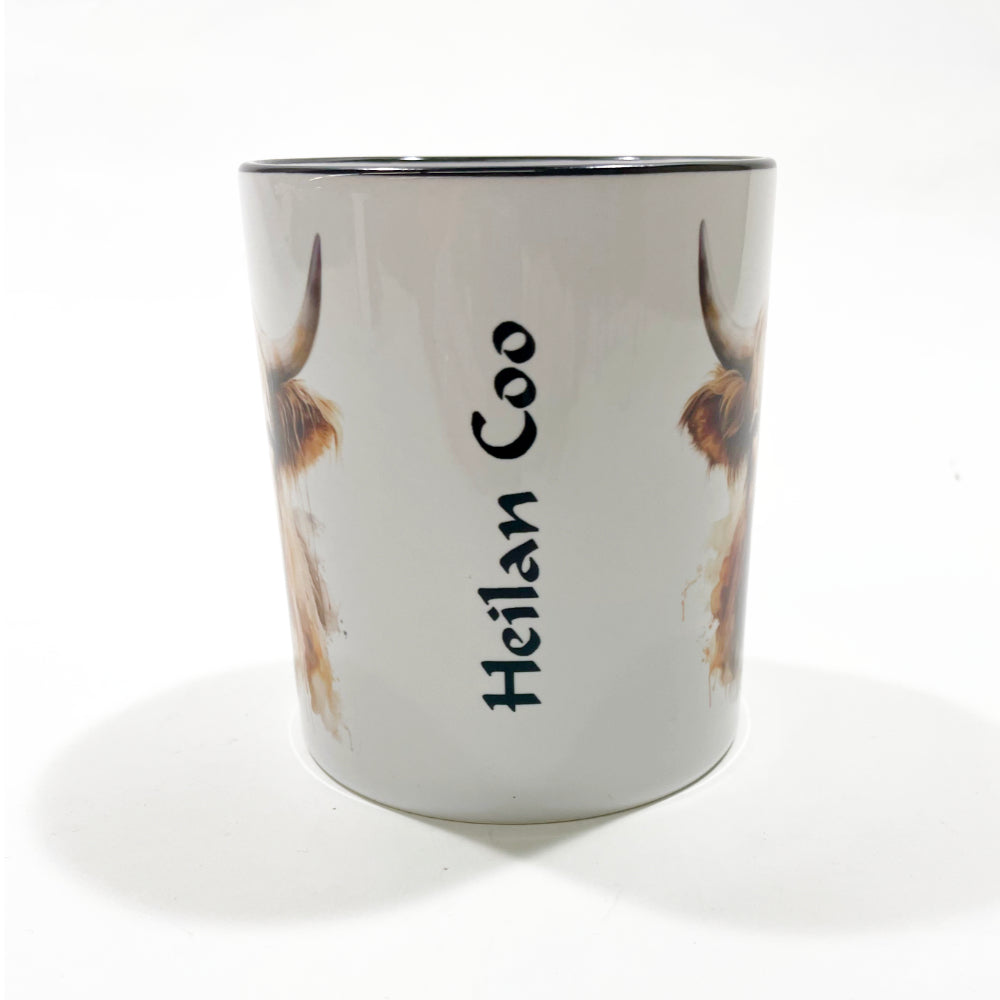 Highland Cow Mug – white