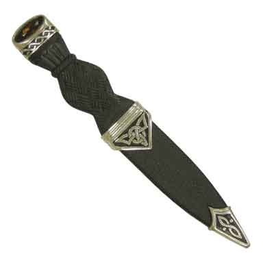 Celtic Sgian Dubh with Stone